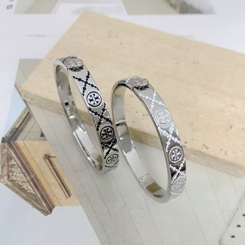 Tory Burch Personalized Enamel Inlay Bangle